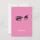 Direct Roze Bedrijfs QR-code Promo (Voorkant)