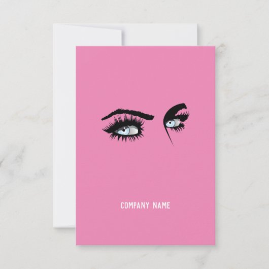 Direct Roze Bedrijfs QR-code Promo (Voorkant)