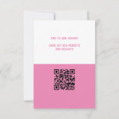 Direct Roze Bedrijfs QR-code Promo (Achterkant)