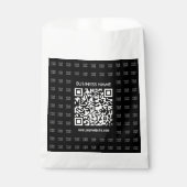 Direct scanbare QR-code en logo-patroon maken Bedankzakje (Voorkant)