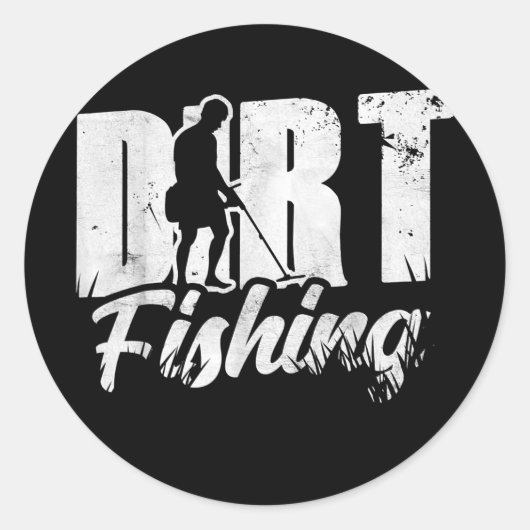 Direct Vist Detection Metal Detector Ronde Sticker (Voorkant)