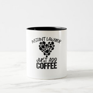 Directe advocaat gewoon koffie toevoegen tweekleurige koffiemok