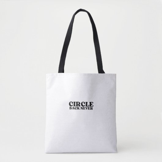 Directe Asset-drager | Circle Back Never Canvas Draagtas (Voorkant)