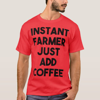 Directe boer voegt koffie toe t-shirt