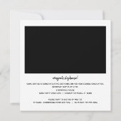 Directe foto- en Typografie Graduatpartij Kaart (Achterkant)