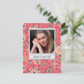 Directe foto - fotoframe met patroon briefkaart (Staand voorkant)