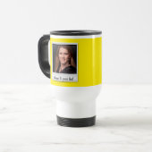 Directe foto - fotoframe - op geel reisbeker (Voorkant links)