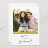 Directe foto Mijn Bridesman-voorstel Kaart (Voorkant / Achterkant)