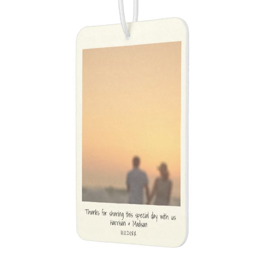 Directe fotonamen op aangepast bruiloft opnieuw in luchtverfrisser (Links)