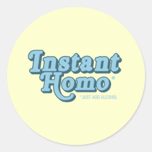 Directe Homo Ronde Sticker