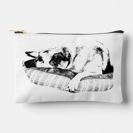 Directe kalmte, slanke bedhond etui (Voorkant)