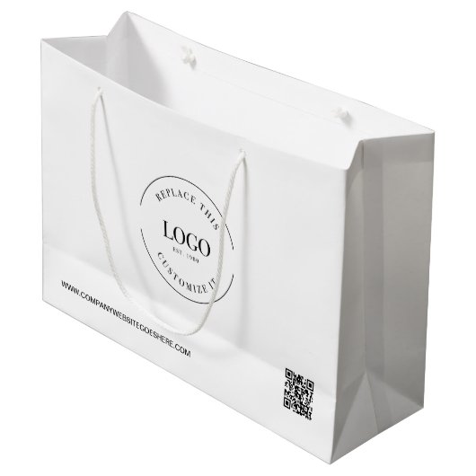 Directe kwaliteitscontrolecode Aangepaste zakelijk Groot Cadeauzakje (Voorkant Gekanteld)