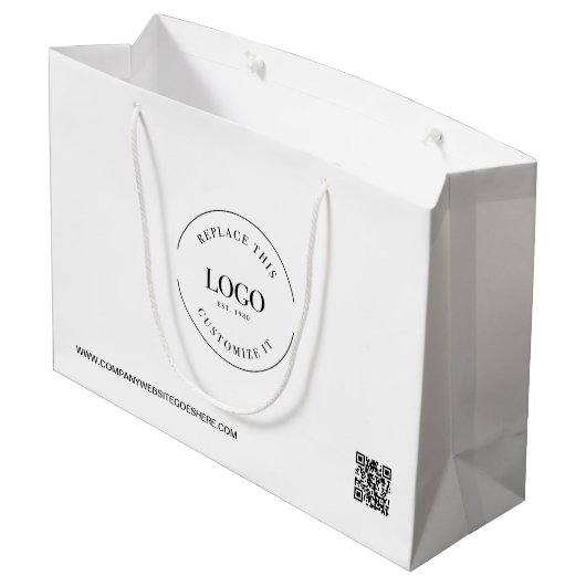 Directe kwaliteitscontrolecode Aangepaste zakelijk Groot Cadeauzakje (Achterkant Gekanteld)