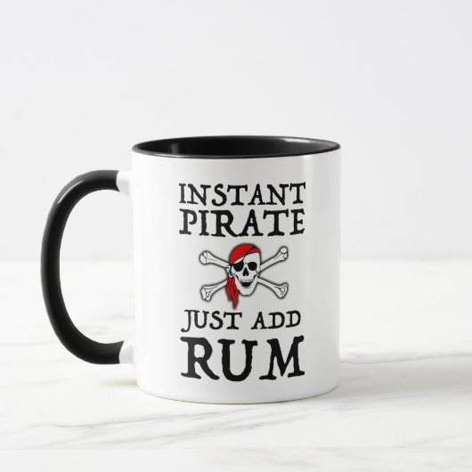 Directe piraat - voeg enkel Rum toe Mok (Links)