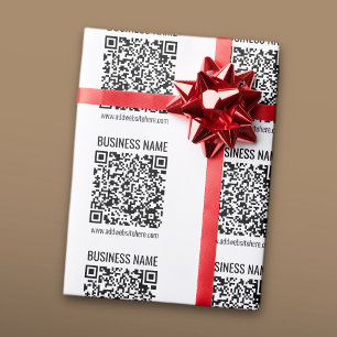 Directe QR-code (voer uw website-URL in om te wijz Cadeaupapier