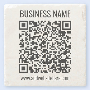 Directe QR-code (voer uw website-URL in om te wijz Stenen Onderzetter