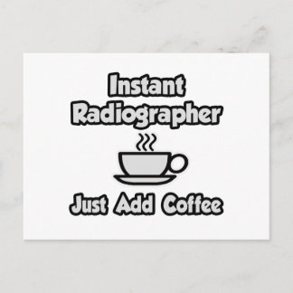 Directe radiograaf ... Gewoon koffie toevoegen Briefkaart