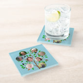 Directe reeks - aangepaste foto glazen onderzetter (Schuin)