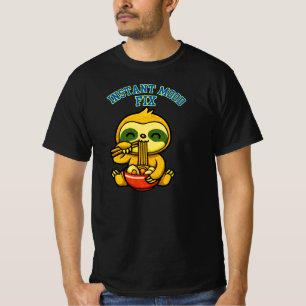 Directe stemming verbeterende cute luiaard die noe t-shirt