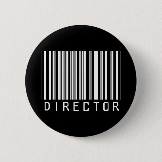 Directeur Bar-code Ronde Button 5,7 Cm (Voorkant)