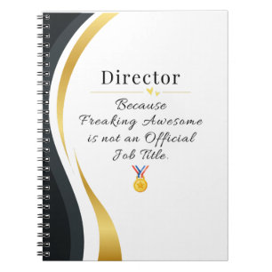 Directeur Carnet - Drôle Titre du poste Cadeau
