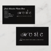 Directeur carte de visite de choeur (Devant / Derrière)