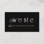 Directeur carte de visite de choeur (Dos)