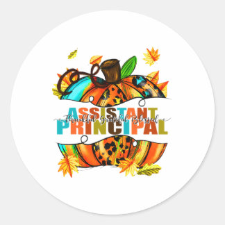 Directeur Dankbaar Dankbare Gezegende Herfst Ronde Sticker