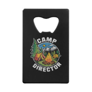 Directeur de camp rétro Camping Camp d'été Drôle d