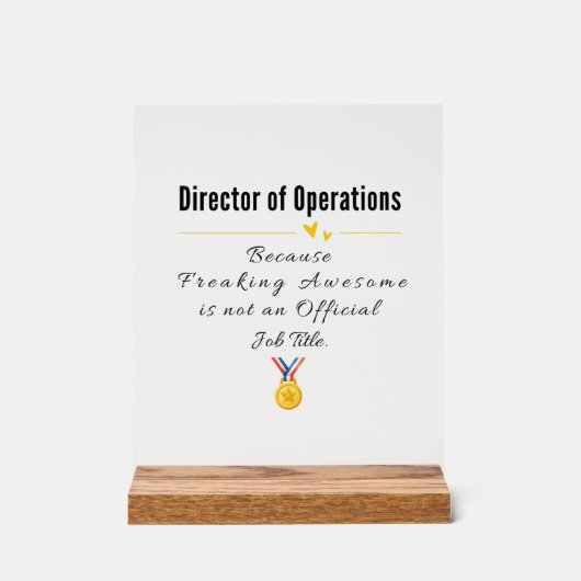 Directeur des opérations (Recto)