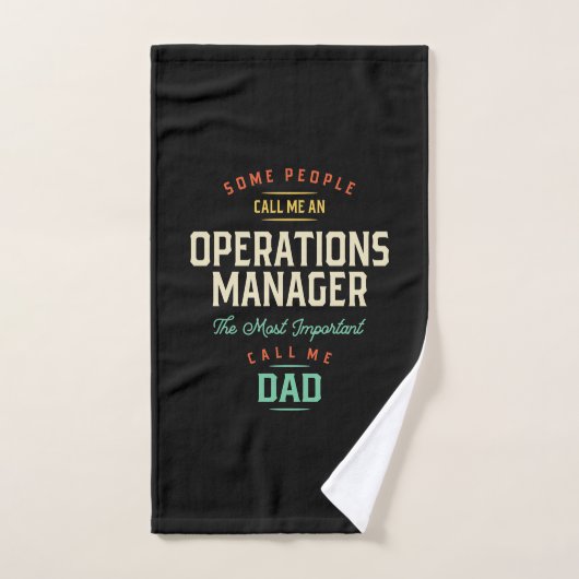 Directeur des opérations et père (Serviette à main)