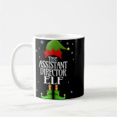 Directeur Elf Xmas Grappig Familie Matching Chr Koffiemok (Links)
