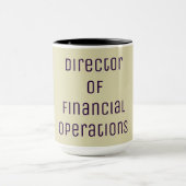 "Directeur financiële verrichtingen" Mok (Midden)