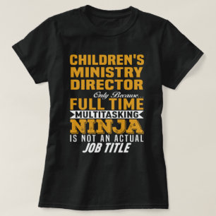 Directeur kinderministerie t-shirt