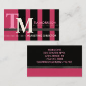 Directeur marketing Cartes de visite (Devant / Derrière)