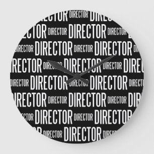 Directeur met ronde klok