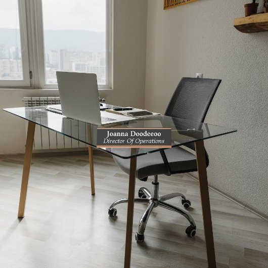 Directeur Operaties Zwart Bureau Naambordje