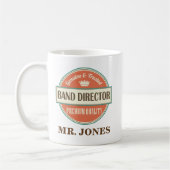 Directeur Personalized Office Mug Gift de bande (Gauche)