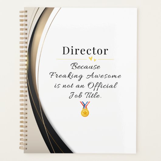 Directeur Planner - Freaking Awesome Job Title Cad (Devant)