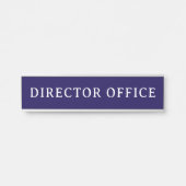 DIRECTEUR | Plaque de porte moderne professionnell (Devant)