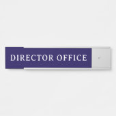 DIRECTEUR | Plaque de porte moderne professionnell (Devant)