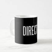 Directeur ringer mok 11 oz (Zwarte editie) (Voorkant links)
