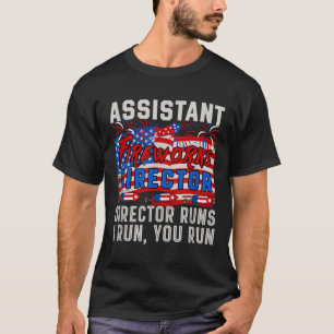 directeur van instant vuurwerk Funny Joke loopt 4e T-shirt