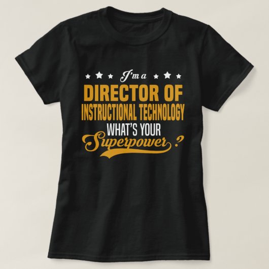 Directeur van Instructional Technology T-shirt (Design voorkant)