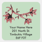 Direction Abstraite étiquette de adresse (Devant)