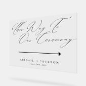 Direction de la cérémonie de mariage en écriture m (Angle)
