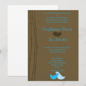 Direction des Inséparables de printemps Faire-part (Devant / Derrière)