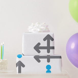 Directionele pijl Moderne minimalistische geometri Cadeaupapier