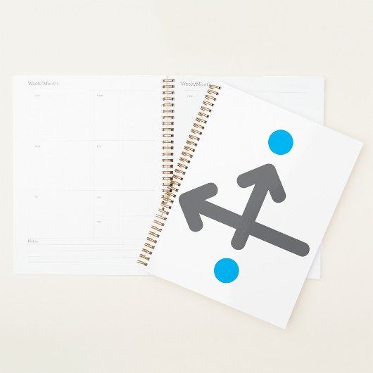 Directionele pijl Moderne minimalistische geometri Planner