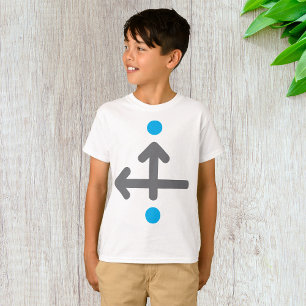 Directionele pijl Moderne minimalistische geometri T-shirt